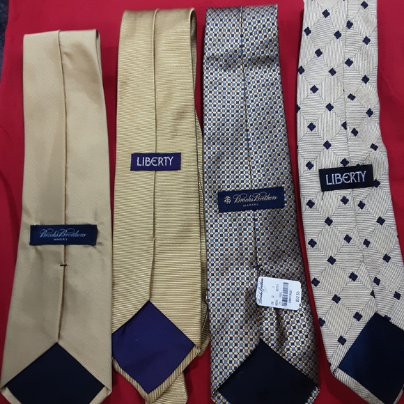 Four Gold ties one NWT - Picture 2 of 8